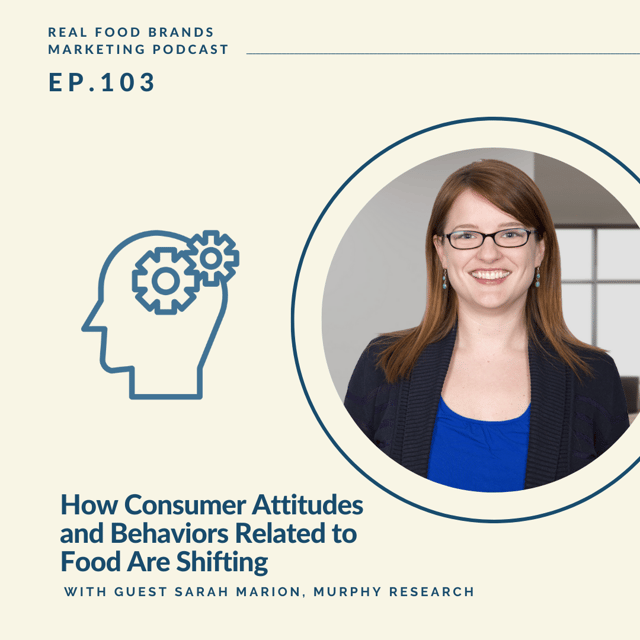 103. How Consumer Attitudes and Behaviors Related to Food Are Shifting with Sarah Marion of Murphy Research image