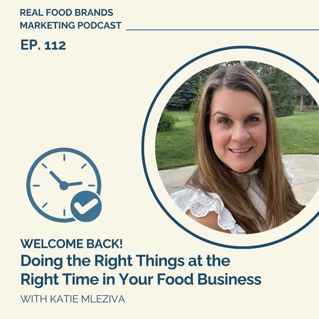 112. Welcome Back! Doing the Right Things at the Right Time in Your Food Business image