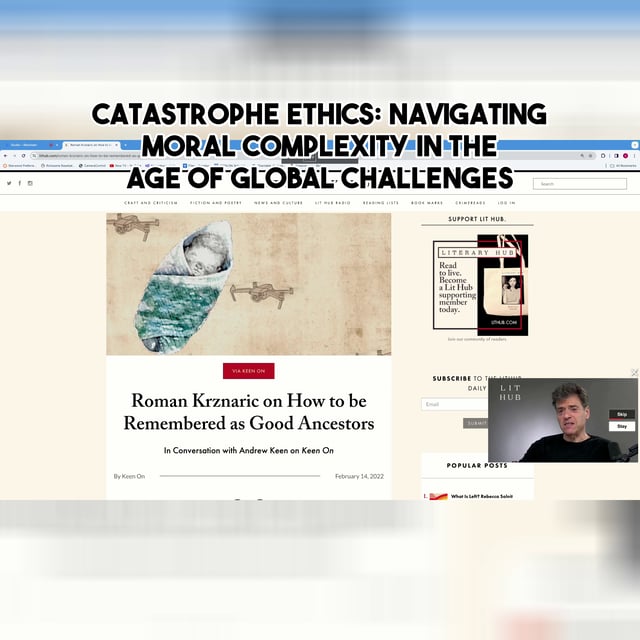Catastrophe Ethics: Navigating Moral Complexity in the Age of Global Challenges image