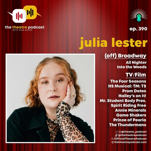 Ep390 - Julia Lester: Acting with Carell, Singing with Sondheim image