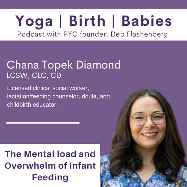 The Mental load and Overwhelm of Infant Feeding with Chana Topek Diamond, LCSW, CLC, CD image