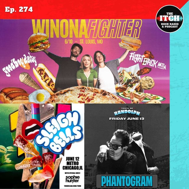 E274 Concert Catch-up: Winona Fighter, Good Boy Daisy, Sleigh Bells, Sophie Hunter, Phantogram, and more! image