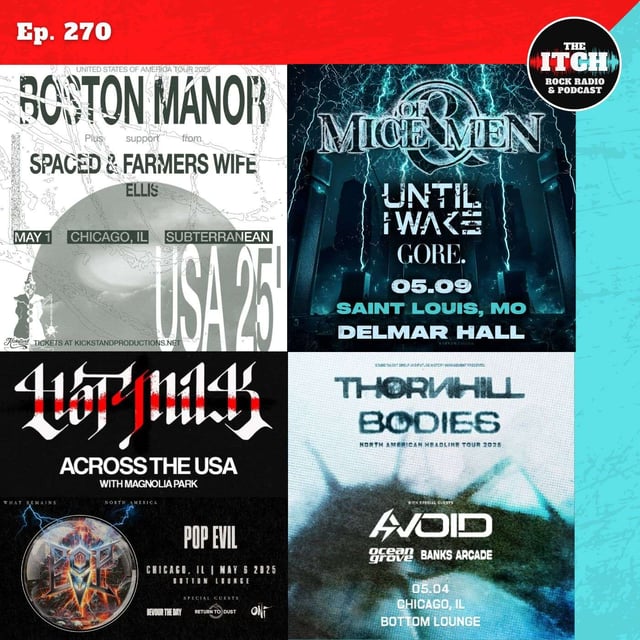 E270 Concert Catch-up: Boston Manor, Ocean Grove, Hot Milk, Pop Evil, Gore., and more! image
