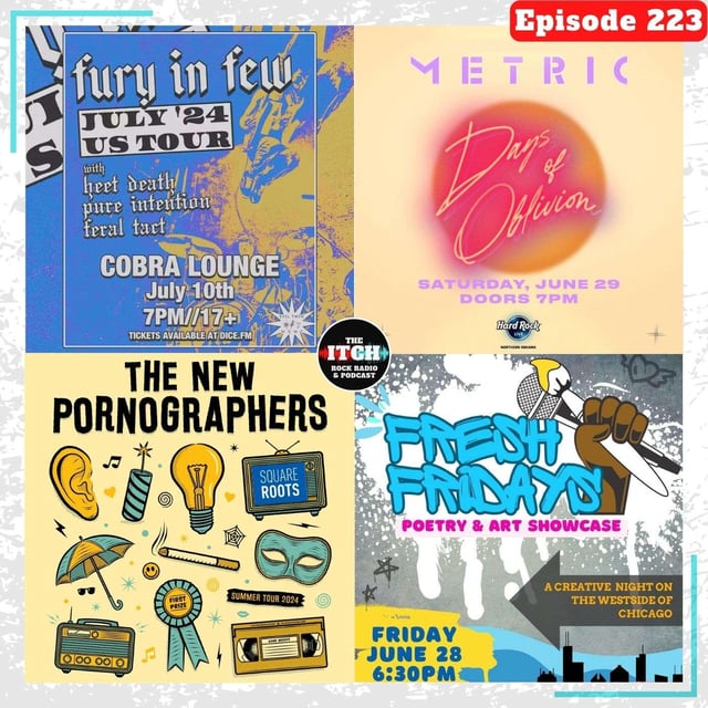 E223 Concert Catch-up: Micah Bournes, Fury in Few, Metric, & The New Pornographers image