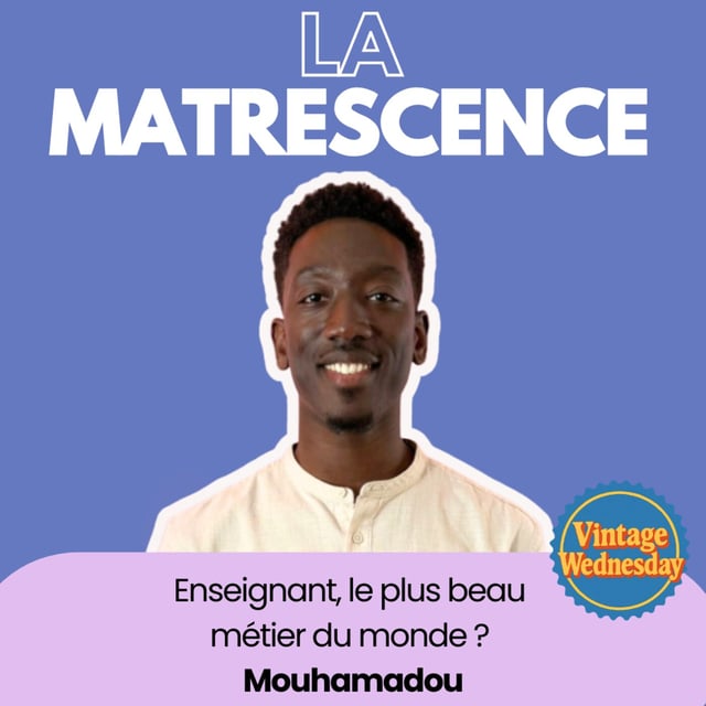 VINTAGE WEDNESDAY - Enseignant, le plus beau métier ? Mouhamadou le prof image