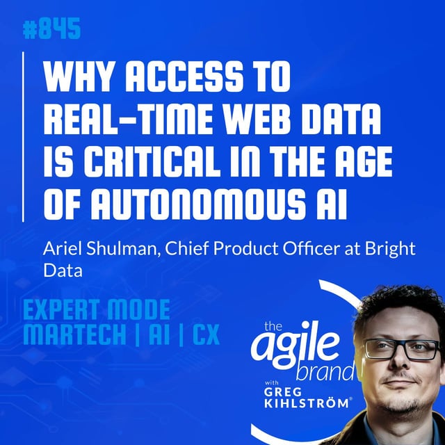 #845: Bright Data Chief Product Officer Ariel Shulman on why access to real-time web data is critical in the age of autonomous AI image