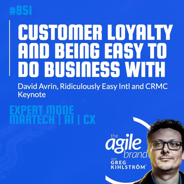 #851: CRMC Keynote Speaker David Avrin on customer loyalty and being easy to do business with image