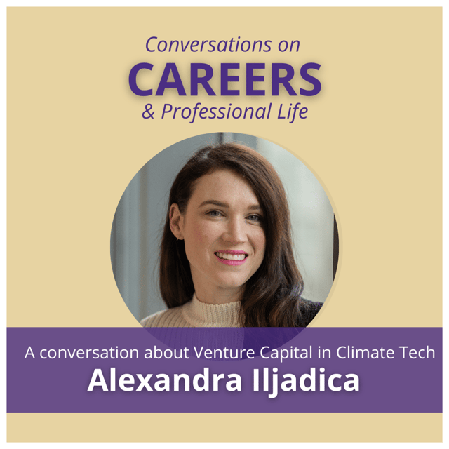 From Non-profit founder to Clean Tech Venture Capital Funder, a Conversation With Alexandra Iljadica image