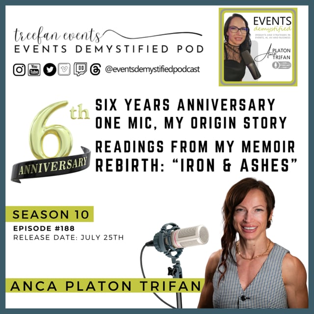 188: Six Yrs Anni | Events Demystified -“Iron & Ashes”: Rebirth Through Discipline #memoir image