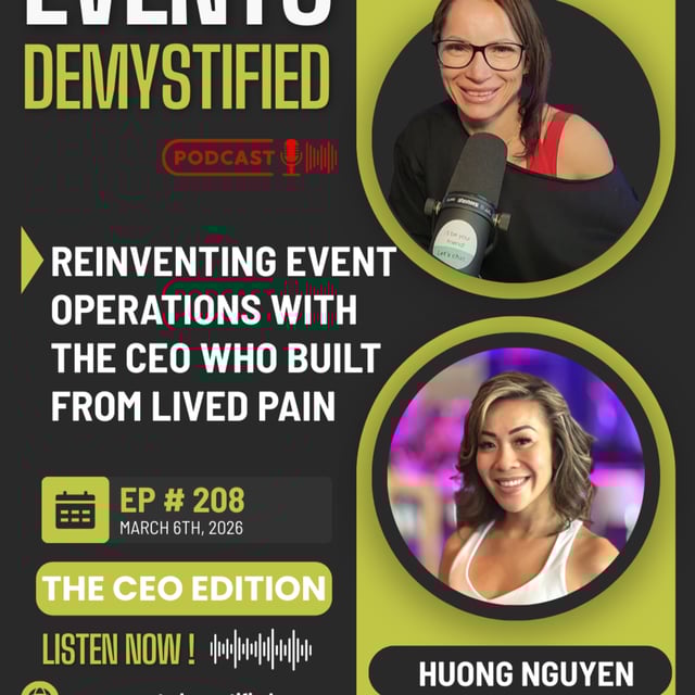 208: Rainfocus LIVE: Reinventing Event Operations with The CEO Who Built from Lived Pain ft. Huong Nguyen image
