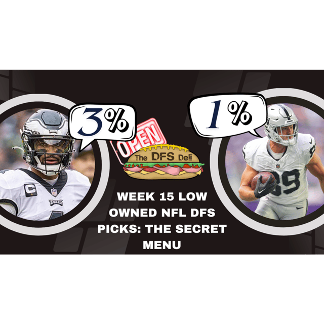 Week 15 Contrarian Plays & Parlay Picks | NFL DFS Main Slate | The DFS Deli image