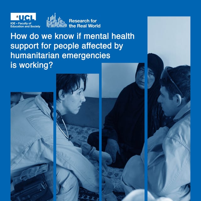 How do we know if mental health support for people affected by humanitarian emergencies is working? | Research for the Real World image