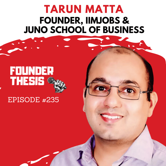 Building platforms to empower jobseekers | Tarun Matta @ IIMJobs and Juno School of Business image