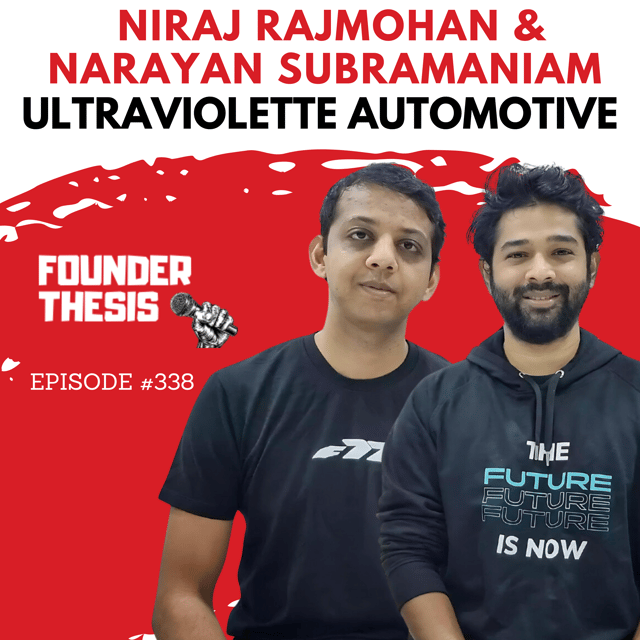 Niraj Rajmohan & Narayan Subramaniam are revving up innovation, from garage to global | Ultraviolette Automotive image