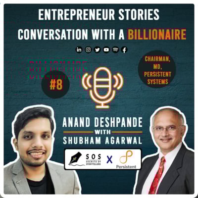 Conversation with a Billionaire | Anand Deshpande | Persistent Systems' MD & Chairman image