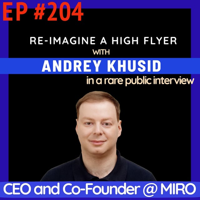 #204 Miro’s Andrey Khusid: LIVE (Rare) Interview — Scaling from Whiteboard Tool to $17.5B Giant with Product-Led Discipline image