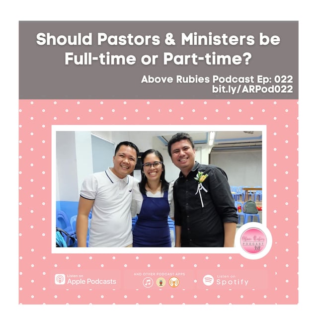 ARP 022 - Should Pastors & Ministers be Full-time or Part-time? image