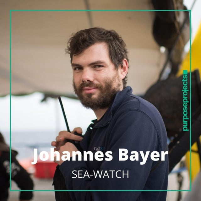 #24: Johannes Bayer von Sea-Watch | Wieso ist zivile Seenotrettung so wichtig? image