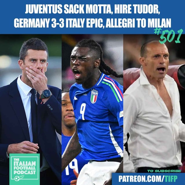 Juventus SACK Thiago Motta, Hire Tudor | Germany 3-3 Italy EPIC | Allegri To AC Milan & Much More image