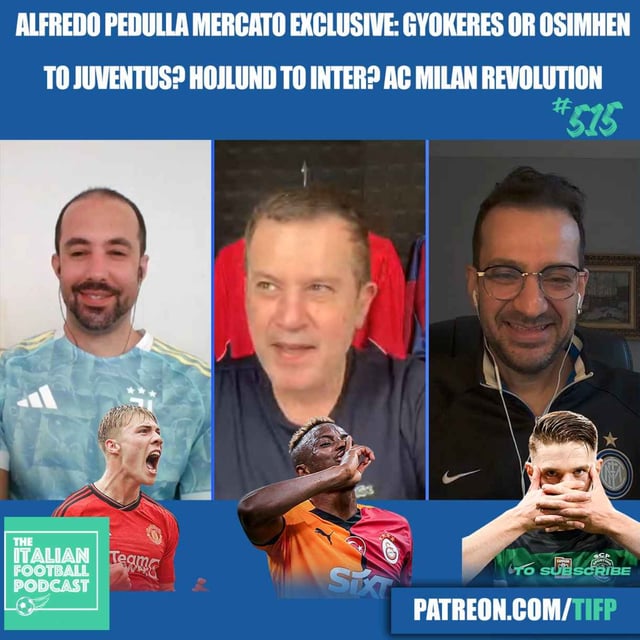 Alfredo Pedulla Exclusive: Viktor Gyokeres or Victor Osimhen To Juventus? | Rasmus Hojlund to Inter? | AC Milan REVOLUTION & Much More image
