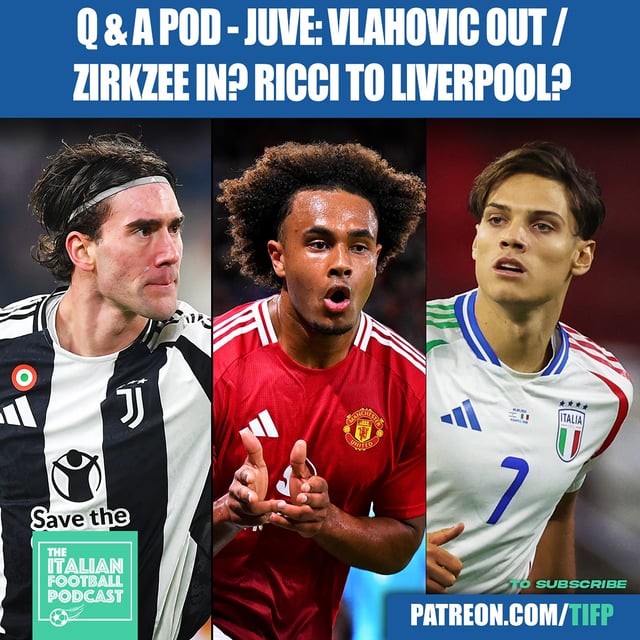 Will Juventus Sell Dusan Vlahovic & Sign Man Utd Striker Joshua Zirkzee? (Clip From Q & A Pod) image