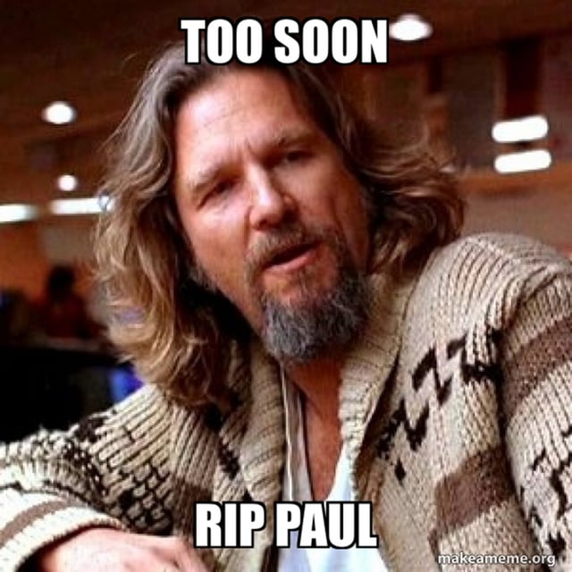 Farewell Paul.  We miss you image
