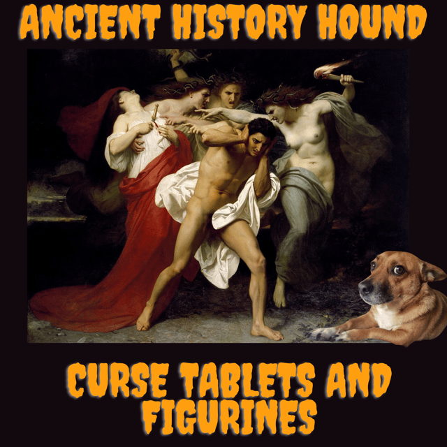 Curse tablets and figurines. image