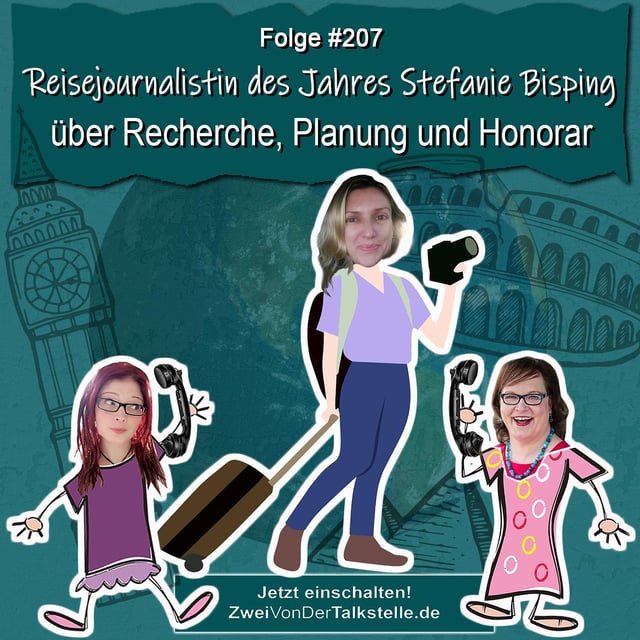 DZVDT #207 - Reisejournalistin des Jahres Stefanie Bisping über Recherche, Planung und Honorar image