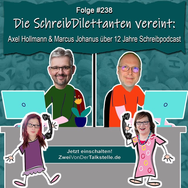 DZVDT #238 - Die SchreibDilettanten vereint: Axel Hollmann & Marcus Johanus über 12 Jahre Schreibpodcast image