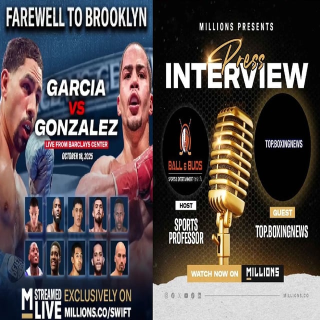 Danny Garcia's "Farewell to Brooklyn" 🥊 Event Promo Interview ft. Top Boxing News (IG), Clubber D (YT) & Josh (YT @86Boxing) & Sports Professor (YT @BALLandBUDS) image