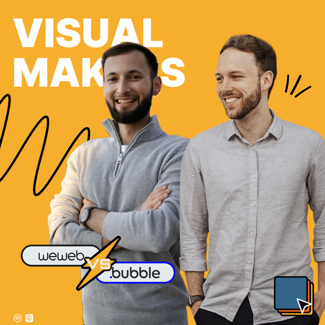 #94 - Kann WeWeb Bubble die Stirn bieten? - mit Alex und Sandro von VisualMakers  image