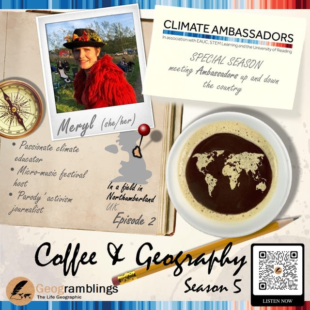 Coffee & Geography 5x02 Meryl Batchelder (NE-based Climate Ambassador from MoEE) image