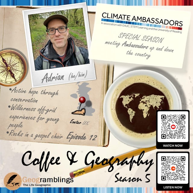 Coffee & Geography 5x12 Adrian Ferraro (SW-based Climate Ambassador from The Bioasis) image