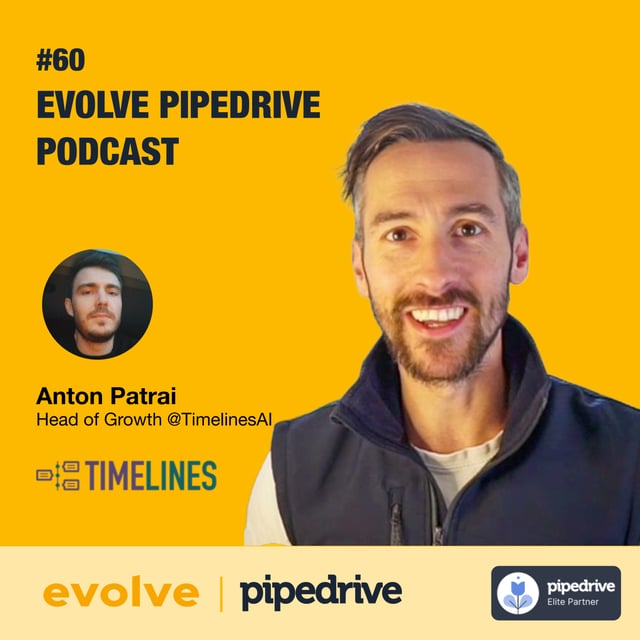 Evolve Pipedrive Podcast #60 - Anton Patrai, TimelinesAI image