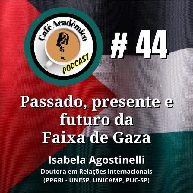 #44 - PASSADO, PRESENTE E FUTURO DA FAIXA DE GAZA - Isabela Agostinelli dos Santos, Doutora em Relações Internacionais (PPGRI SAN TIAGO DANTAS - UNESP, UNICAMP, PUC-SP) image
