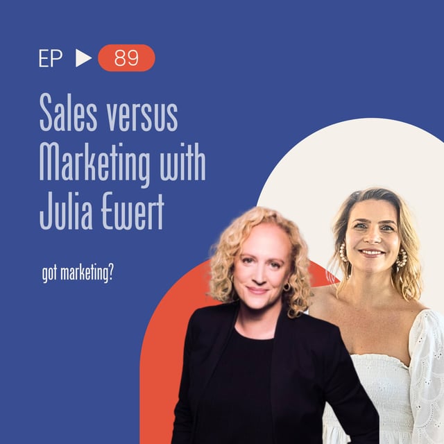 Sales versus Marketing with Julia Ewert image