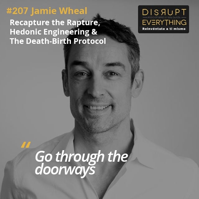 Jamie Wheal: Recapture the Rapture: A Death-Rebirth protocol, Hedonic Engineering, Sexual Fitness, Sexual Yoga of Becoming, Stealing the sacred fire, Biohacking and Priming People for Accessing to Universal Content - Disrupt Everything #207 image