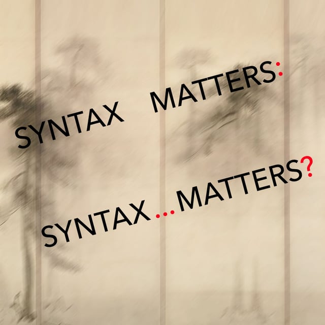 39: Syntax Matters: Syntax... Matters? (Formal Grammar) image