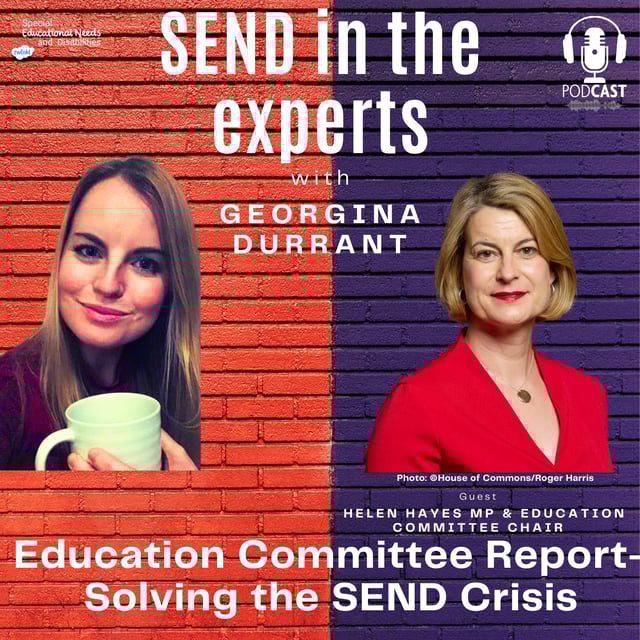 Education Committee Report- Solving the SEND Crisis - Georgina Durrant in conversation with Helen Hayes MP image