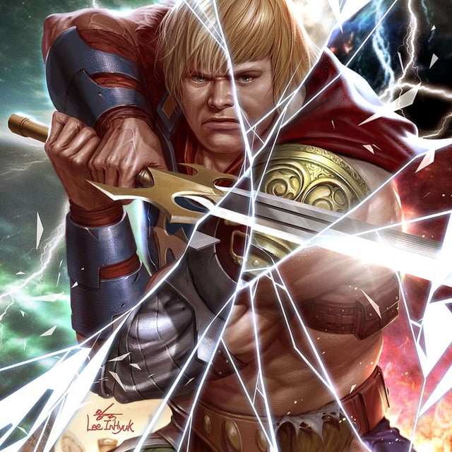 What if He-Man fought to save the multiverse (& spawned a sequel to the 1987 Masters of the Universe in the process)? From He-Man & The Masters of the Multiverse (DC Comics) image