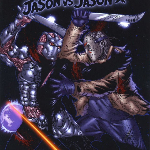 What if the original Jason from Friday the 13th faced off against Uber-Jason from Jason X? image