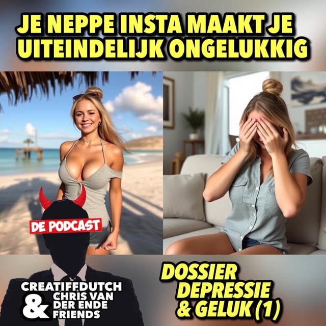 Je neppe insta maakt je uiteindelijk ongelukkig! -- Dossier Depressie & Geluk (1) image