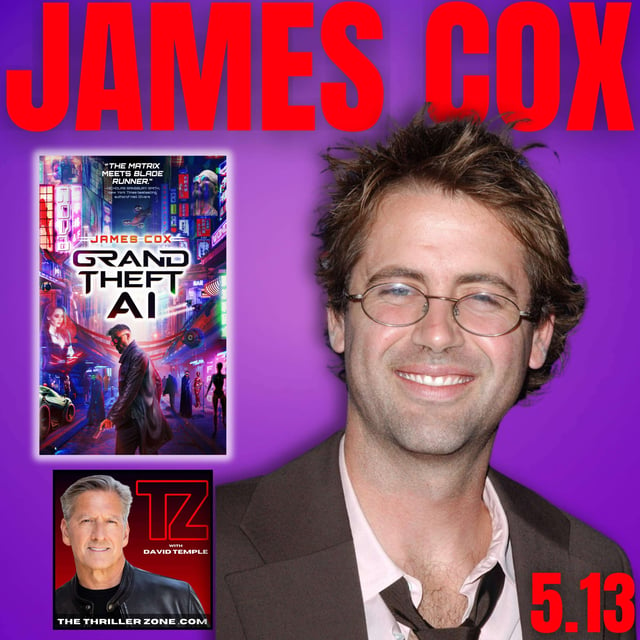 Debut author James Cox explores the Cyberpunk Landscape in the thriller Grand Theft AI image