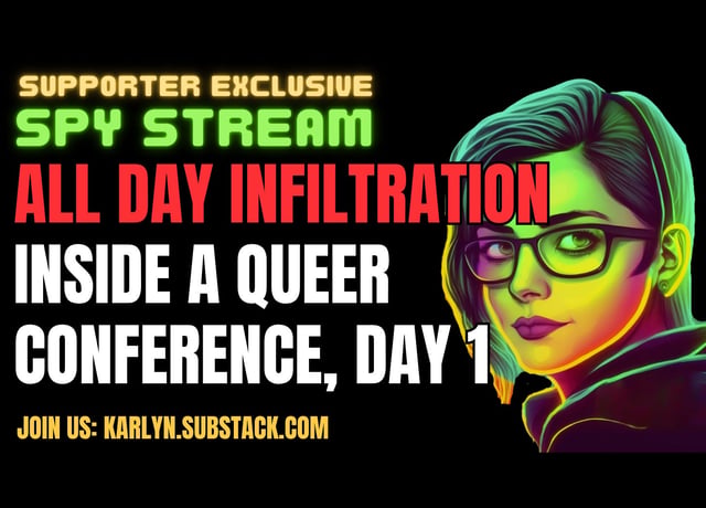 I’m currently infiltrating and secretly recording the craziest leftist event ever image