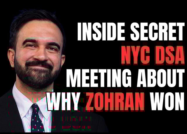 Inside a Secret NYC DSA Meeting About Why Zohran Mamdani Won image