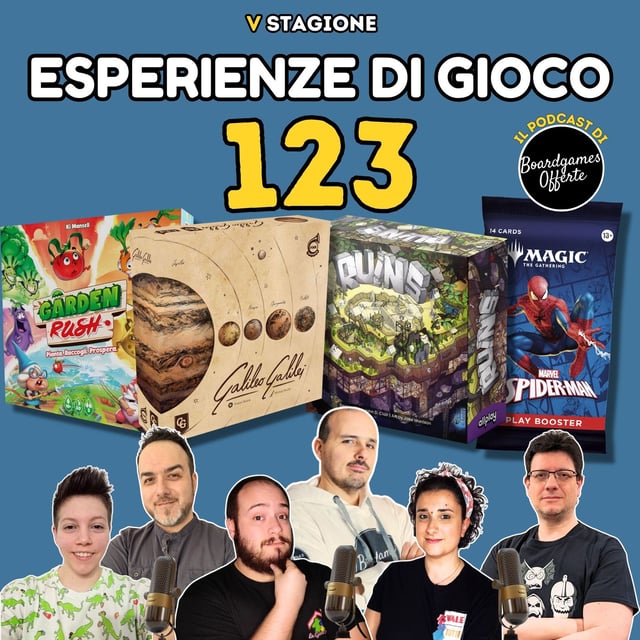 Ep 123 - Galielo Galilei, Ruins, Garden Rush, Magic the gathering Spiderman image