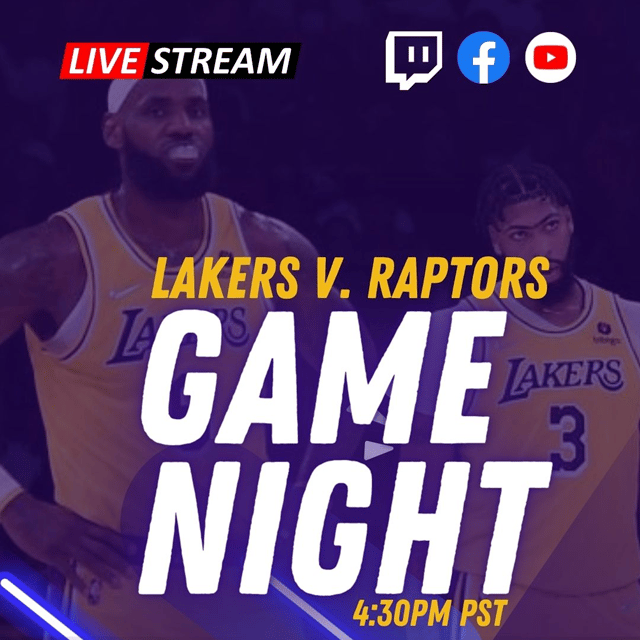 Lakers v. Raptor (Live Game Commentary)  image