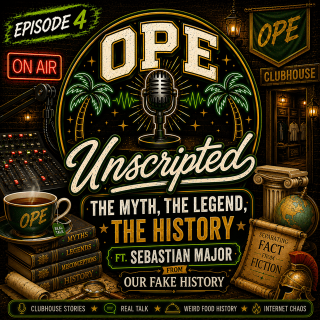 The Myth, The Legend, The History | OPE Unscripted ft. Sebastian Major (Our Fake History) image