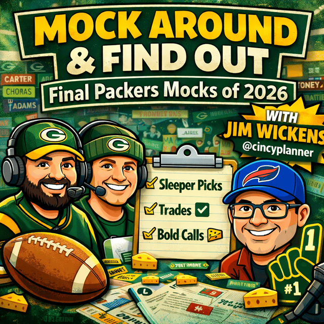 Mock Around and Find Out: Final Packers Draft Predictions for 2026 ft. Jim Wickens image