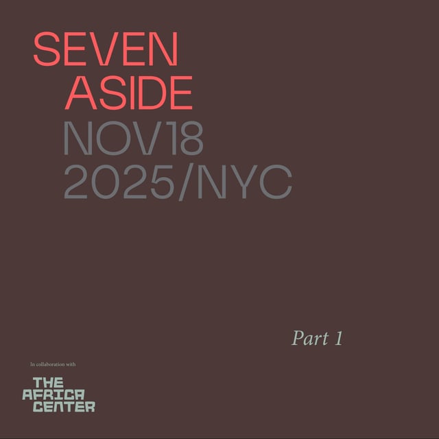 Richard Brown and Franklin Leonard // Seven Aside (Live) - Nov 18, 2025 - Part 1 image